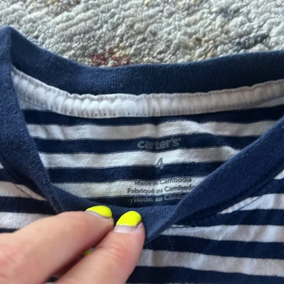 Set of size 4 Carters striped shirts - Picture 3 of 4